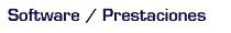 Software / Prestaciones